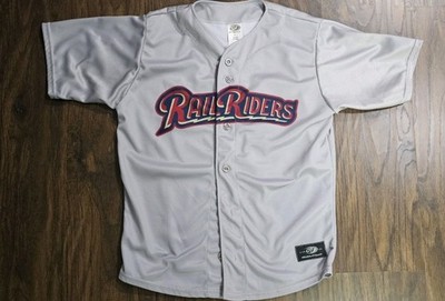 Wilkes-Barre Scranton Railriders Baseball  Gray  Jersey Yankees Jasson Dominguez