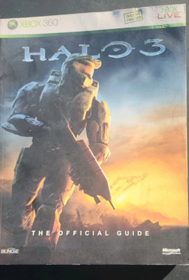 Halo 3: The Official Strategy Guide Microsoft XBOX 360 Bungie With Poster