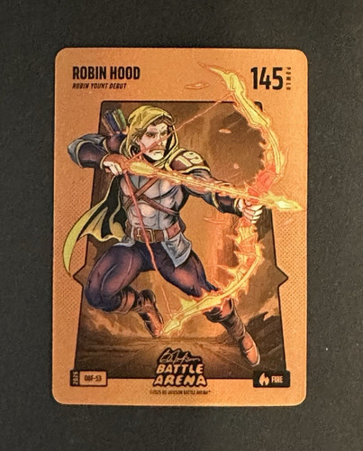 2026 Bo Jackson Battle Arena ROBIN HOOD Robin Yount Orange Battlefoil Fire SP