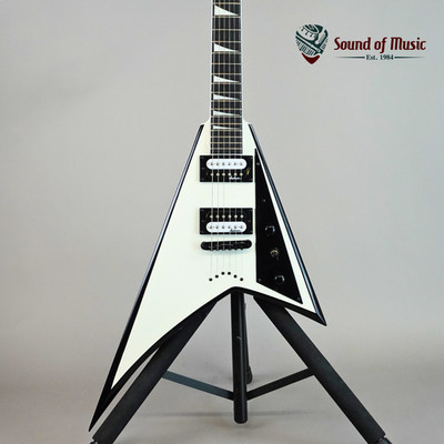Jackson JS Series Rhoads JS32T, Amaranth Fingerboard - White with Black Bevels