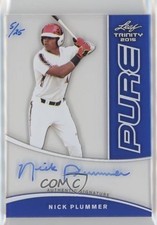 2015 Leaf Trinity Pure Auto Blue 5/25 Nick Plummer #P-NP1 Auto 1u4