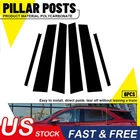 6PCS Black Window Pillar Posts Door Trim Cover For 2018-2024 Chevy Equinox