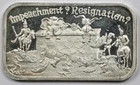 Impeachment? Resignation? Humpty Dumpty E. J. Aleo & Co. .999 Silver Bar 1 oz