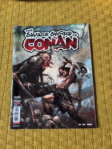 Savage Sword of Conan #2 Titan Comics Cover a Dorman 2024