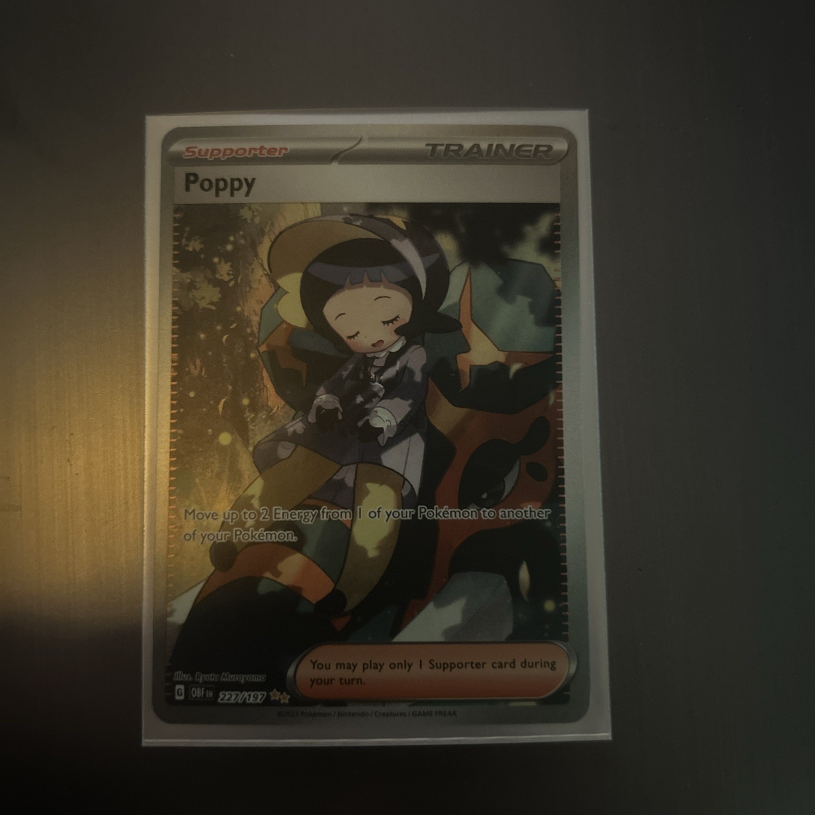 poppy pokemon card value 2023 Scarlet & Violet: Obsidian Flames #227/197 Special Illustration Rare (Full Art) Price Guide Card Number / Rarity Pokemon Poppy 220/197 Full Art