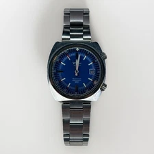 Vintage Wyler Heavy Duty 660 Diver Supercompressor Automatic Steel Wristwatch