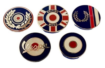 UK Fred Perry Mods Pin Anstecker, Paul Weller, The Jam Vespa Lambretta Quadrophenia