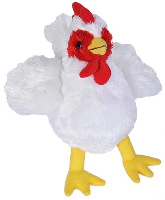 Wild Republic Huhn weiß 18 cm Kuscheltier Plüschhuhn