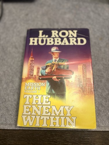Vintage MISSION EARTH L Ron Hubbard Complete Set Vols 2 - 10 Hardcover Book Lot - Picture 8 of 9