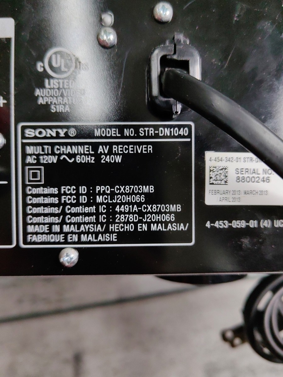 Sony STR-DN1040 7.2-Channel 4K Wi-Fi Network Receiver for sale