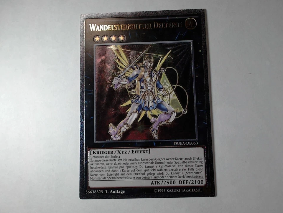 Yugioh WANDELSTERNRITTER DELTEROS , duea-de053 Ultimate Rare deutsch NM 1st - Bild 2 von 2