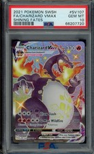 PSA 10 Charizard VMAX #SV107 FA Pokemon SWSH Shining Fates 2021  