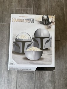 Star Wars Mandalorian Helmet Popcorn Maker Hot Air Style with Removeable Bowl