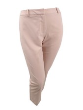 Calvin Klein Women's Plus Size Straight-Leg Dress Pants 14W, Blush 