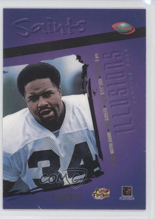 1996 Playoff Illusions Ray Zellars #106 - Image 2 of 2