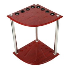 8-Hole Cue Stand Decorative Sports Storage Double-Tier for Indoor
