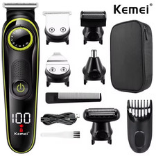 Kemei 696 Tagliacapelli Elettrico Trimmer Multifunzionale per Uomo Rasoio Elettr