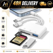 3-in-1 SD Card Reader iPhone iPad Mac USB-C Lightning USB-A