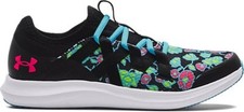 Under Armour Girls' Grade School UA Infinity 3 Running Shoes Black/Fresco Blue/P