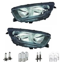 Scheinwerfer Set H7 H1 W5W W21W Schwarz FüR Iveco Daily VI Kasten Inkl. Lampen
