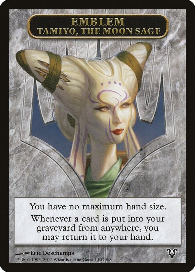 Emblem - Tamiyo, the Moon Sage 8 Token Avacyn Restored Magic: The Gathering NM/M