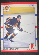 1990-91 Score - Igor Larionov #123 (RC)