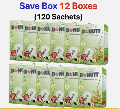 12x DONUTT Total Fibely Fiber Detox Drink Powder Dietary Supplement Healthy