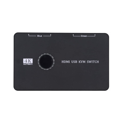 Cablecc KVM USB 2.0 Buchse HDMI 4K Switch Selector Dual Pcs Sharing Monitor HDTV