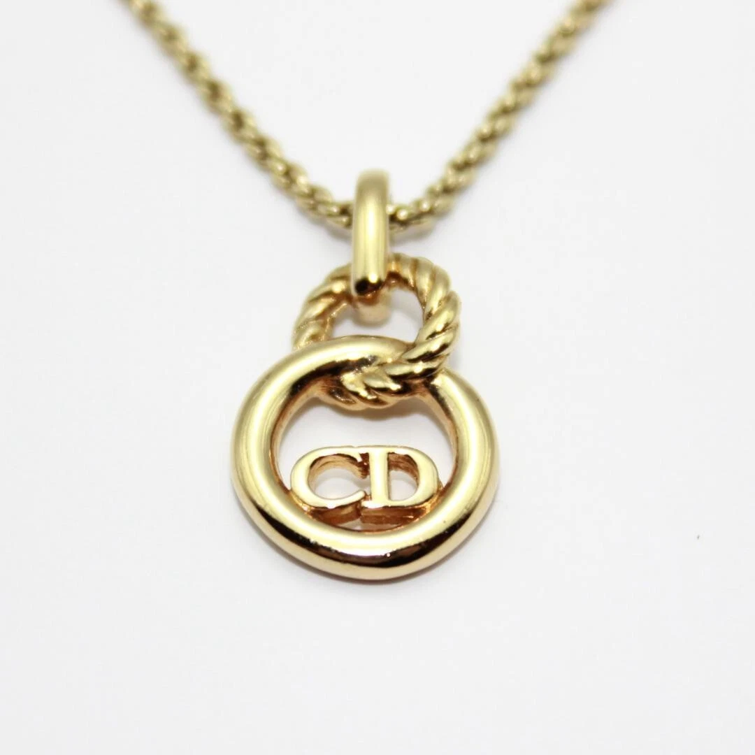 Collana con logo CD Christian Dior quasi come nuova oro senza scatola