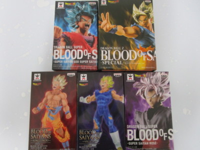 Dragon Ball Z figure Blood of Saiyans 5 set complete Banpresto