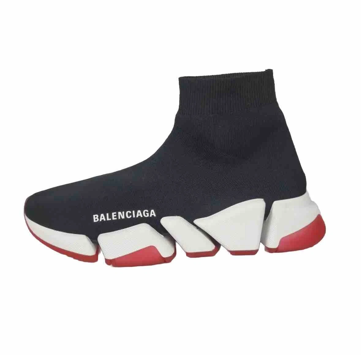 Sneakers da ginnastica Balenciaga Speed 2.0 LT Calzino da uomo nero bianco rosso