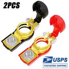 For Kia Sorento Car Battery Terminal Connector Clamp Negative Positive Red+Black