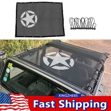 Star Roof Top Bikini Mesh Sunshade Protector Cover For Jeep Wrangler Tj 1997