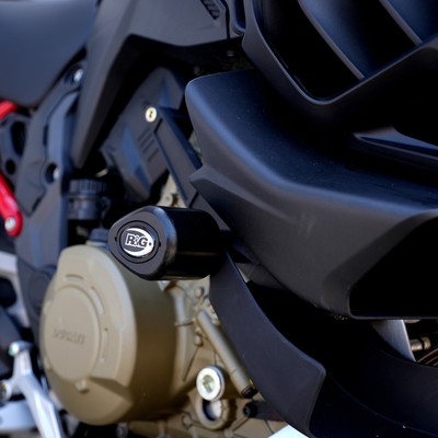 R&G Racing Black Aero Crash Protectors | Ducati Multistrada V4 Rally 2023