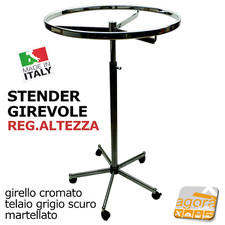 STENDER APPENDERIA ROTONDO GIREVOLE PORTABITI NEGOZIO ABBIGLIAMENTO VESTITI GM