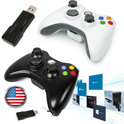 Wireless Wired Controller For Microsoft Xbox 360 360Slim 360E PC Windows 11/10