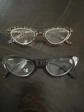 2 Vision World Eyewear Cateye Vintage Reading Glasses Black & Tortoise 2.5