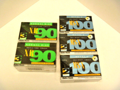 12 SEALED RADIO SHACK CASSETTES XR-90 X 6 & MSX-100 X6