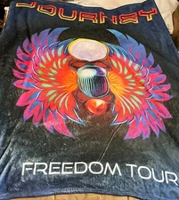 JOURNEY Freedom Tour 2022 VIP Merchandise Soft Blanket Throw 4.5 ft x 5 ft