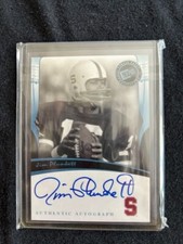 Jim Plunkett On Card  Autograph  Card  Auto Signature (Inventory #B)
