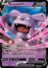 Granbull V 057/172 Holo Rare Brilliant Stars Pokemon Cards TCG Near Mint NM