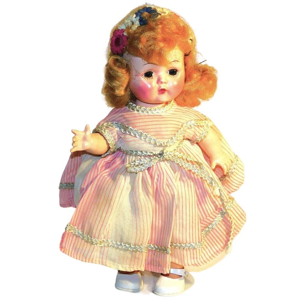 Hermosa muñeca para caminar de plástico duro "Little Miss Addie" vintage de los años 50 de 10,5" Foto 2 de 4