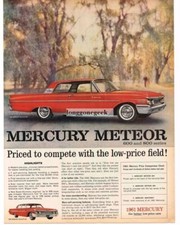 1961 Mercury Meteor 800 Signal Red 2-door Coupe Vintage Ad