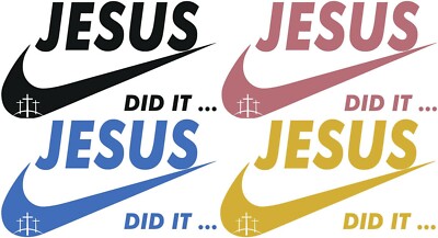 jesus did it nike logo