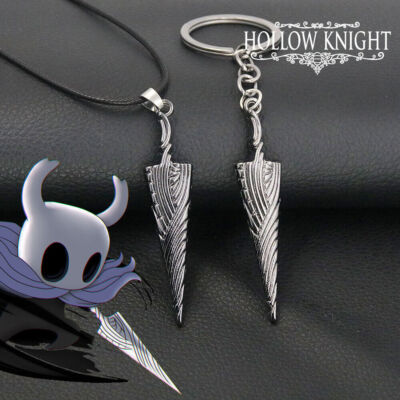 Accessoire Gamer Hollow Knight Porte-clés Hollow Knight - Figurine Métal Grimm Troupe Master - Collier Gamer - Cadeau Fan Jeu Vidéo 2 Pièces Set