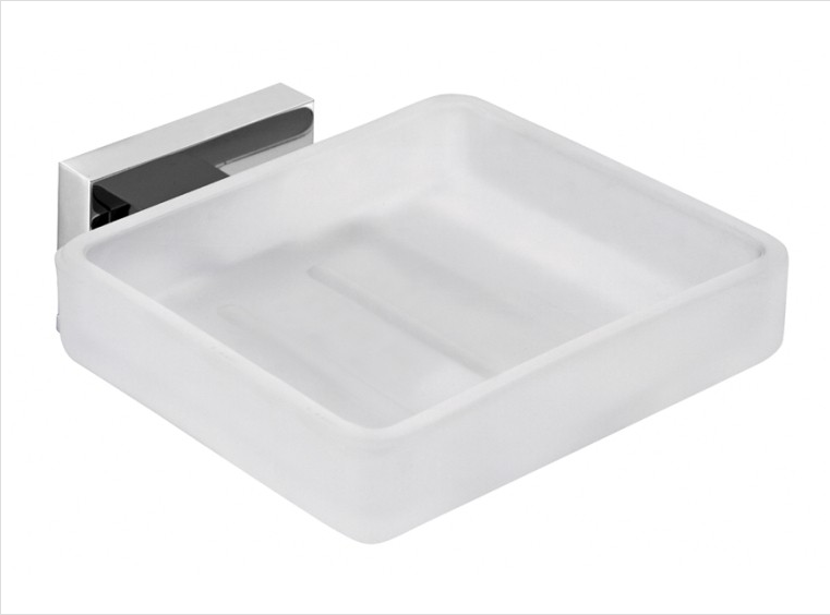 Vado Level Glass Soap Dish And Holder Chrome LEV-182-C/P 12 Year Guarantee