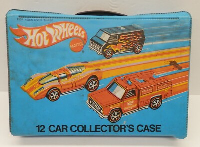 Vintage Hot Wheels 12 Car Collector's Case Redline Era Carry Case c.1975 USA