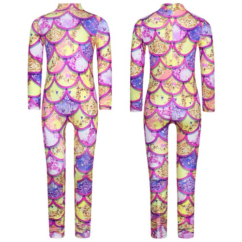 Kids Girls Costume Performance Bodysuit Cosplay Jumpsuit Soft Catsuit Smooth - Picture 22 of 37