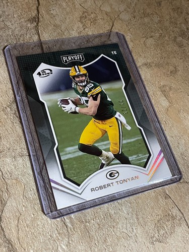 2021 Playoff Football Robert Tonyan Rookie 4th Down #01/25 (Packers) - Picture 2 of 3