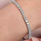 Diamond Bracelet 14k White Gold Fn 5.00Ct Round Cut Tennis Women's Lab Created